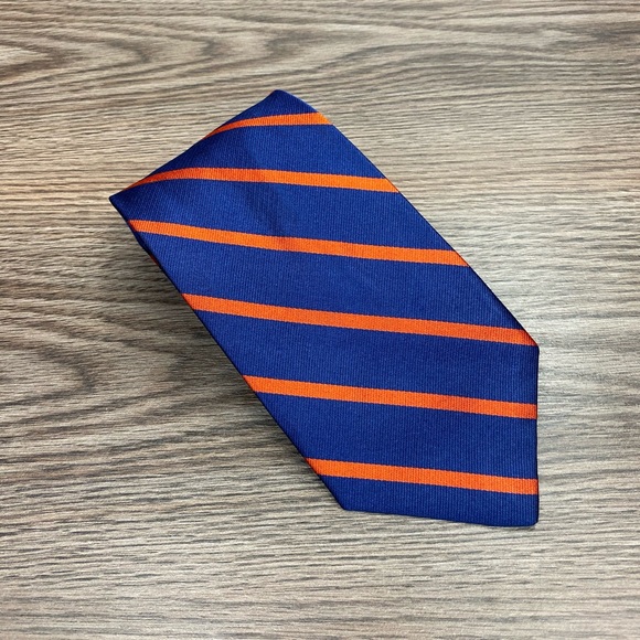 J. Crew Other - J. Crew Blue w/ Orange Stripe Silk Tie J. Crew Other - J. Crew Blue w/ Orange Stripe Silk Tie